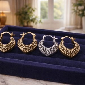 Royal Filigree Hoops