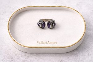 Zafira Royal in Silver - Amethyst Purple