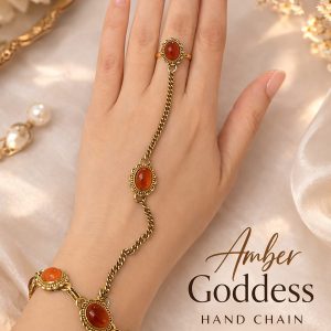 Amber Goddess Hand Chain
